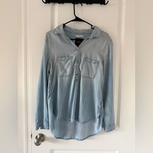 American Eagle Outfitters Light Blue Denim Shirt - Boyfriend Fit